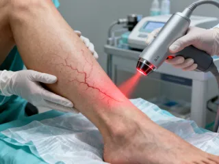 Vascular lesion laser treatment